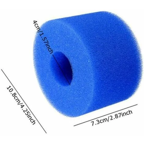 YOOUYIDA 6 Pièces Éponge Filtrante Type S1, Cartouche De Filtre En Mousse, Mousse Pour Filtre Piscine, Réutilisables Et Lavables, Filtre En Mousse Pour Spa, Piscine, Jacuzzi 2 YOOUYIDA 6 Pièces Éponge Filtrante Type S1, Cartouche De Filtre En Mousse, Mousse Pour Filtre Piscine, Réutilisables Et Lavables, Filtre En Mousse Pour Spa, Piscine, Jacuzzi – Image 2