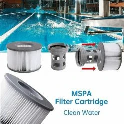 GRID COOL Filtres De Rechange Pour Mspa Cartouche Filtrante,pour Sous-Marins Et Spa Chauds,Convient Pour Tous Les Jacuzzis Actuels,pour Piscines Gonflables - Modèle à Partir De 2020 (4pièces) -Accessoire Piscine 68074667 4