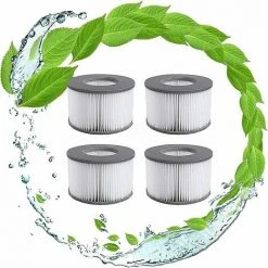 Cisea Filtres De Rechange Pour Mspa Cartouche Filtrante,pour Sous-Marins Et Spa Chauds,Convient Pour Tous Les Jacuzzis Actuels,pour Piscines Gonflables - Modèle à Partir De 2020 (4pièces)