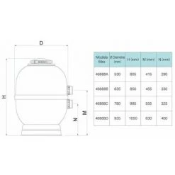 ASTRALPOOL Filtre à Sable Lamiperle Side Ø600 -Accessoire Piscine 7139953 4