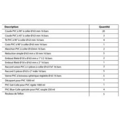 ASTRALPOOL Kit Pvc Ø 63 Mm Pour Piscine -Accessoire Piscine 7447630 5