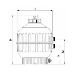 ASTRALPOOL Filtre à Sable Piscine Cantabric 21 M3/h -Accessoire Piscine 7723520 3
