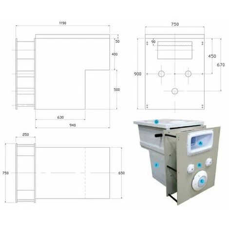 FILTRINOV Mur Filtrant équipé D'un By-pass Et D'un électrolyseur Au Sel 2 FILTRINOV Mur Filtrant équipé D'un By-pass Et D'un électrolyseur Au Sel – Image 2