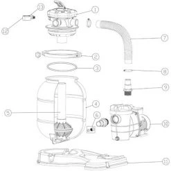SUNSUN Pièce Détachée Manomètre Indicateur Pression Filtre à Sable Système De Filtration Poolfilter -Accessoire Piscine 9894208 4